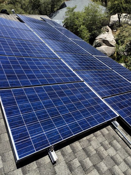 Solar panel cleaning