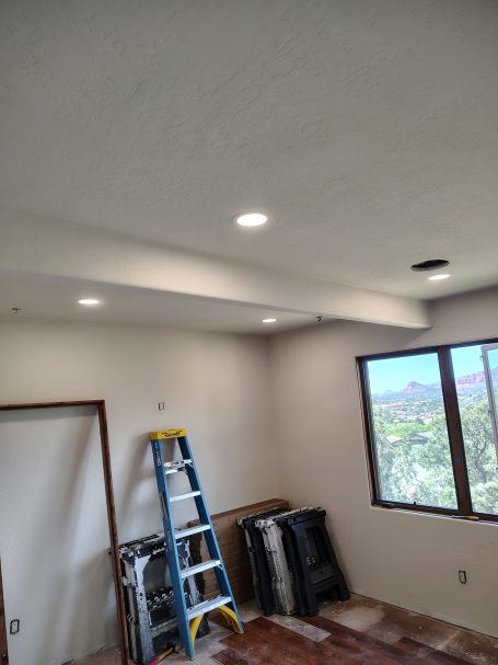 Room with recessed lighting