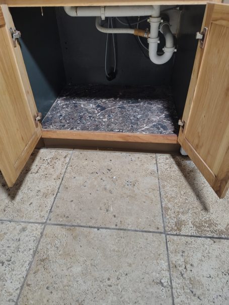Under-sink cabinet repair